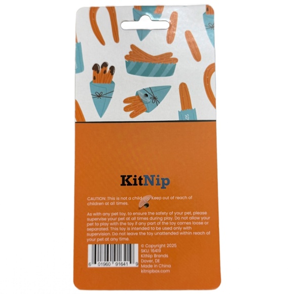 KitNip Kitty Cat STREET FOOD Interactive Wand Catnip Plush New Lot of 4 Cat Toys - Picture 9 of 16